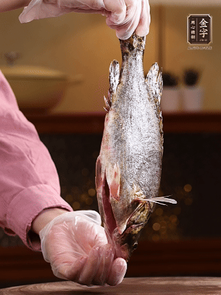 鱖魚殺好洗凈，去頭去尾留用，貼著魚背去掉主刺，再切成大小均勻的魚塊